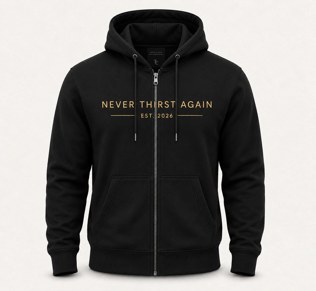Heritage Collection | Never Thirst Again Fleece Full Zip Hooded Sweatshirt