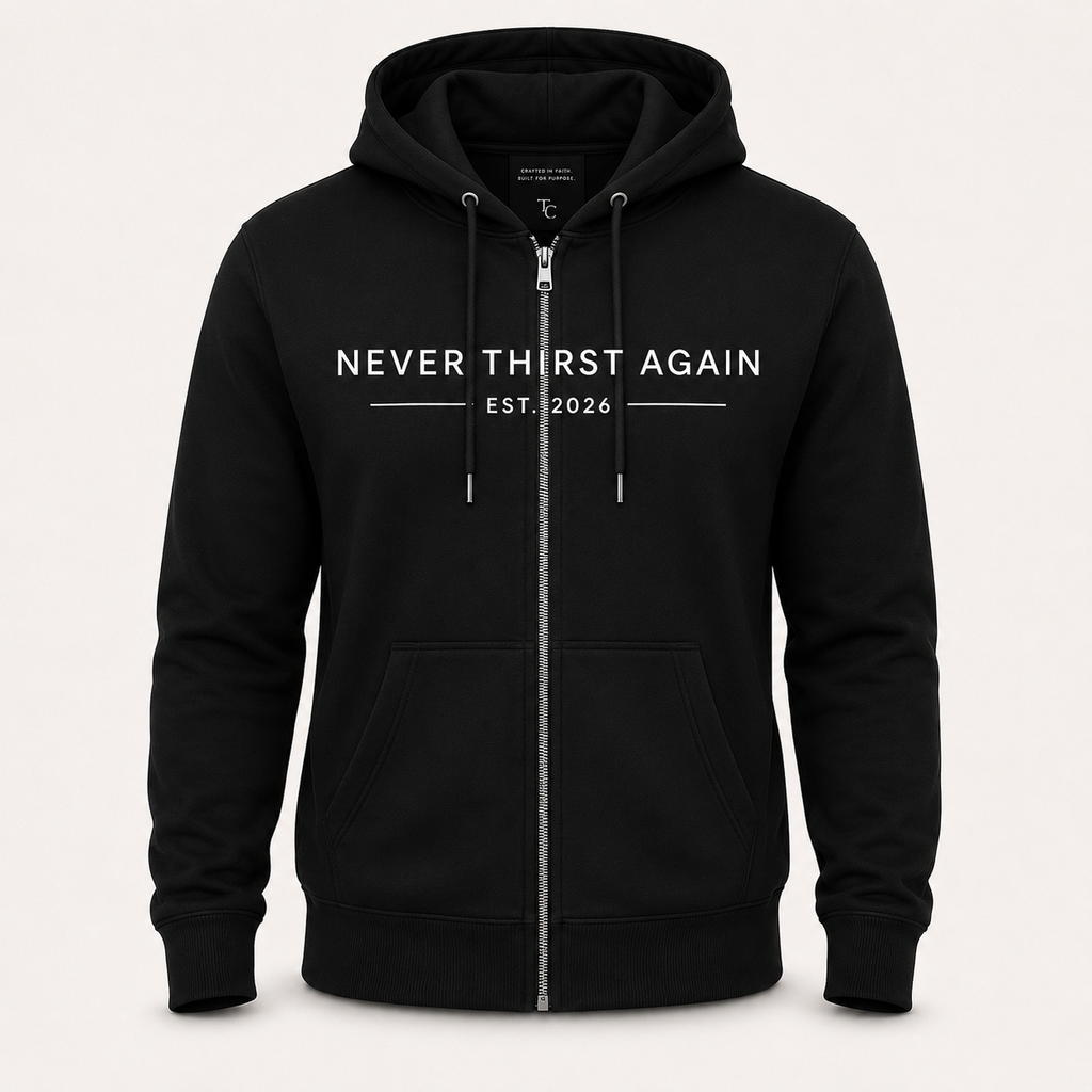 Heritage Collection | Never Thirst Again Fleece Full Zip Hooded Sweatshirt