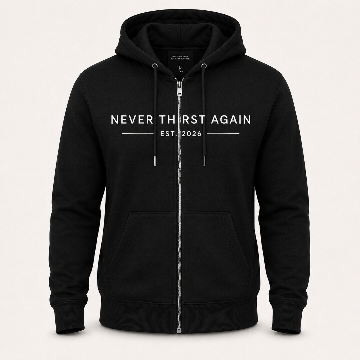 Heritage Collection | Never Thirst Again Fleece Full Zip Hooded Sweatshirt